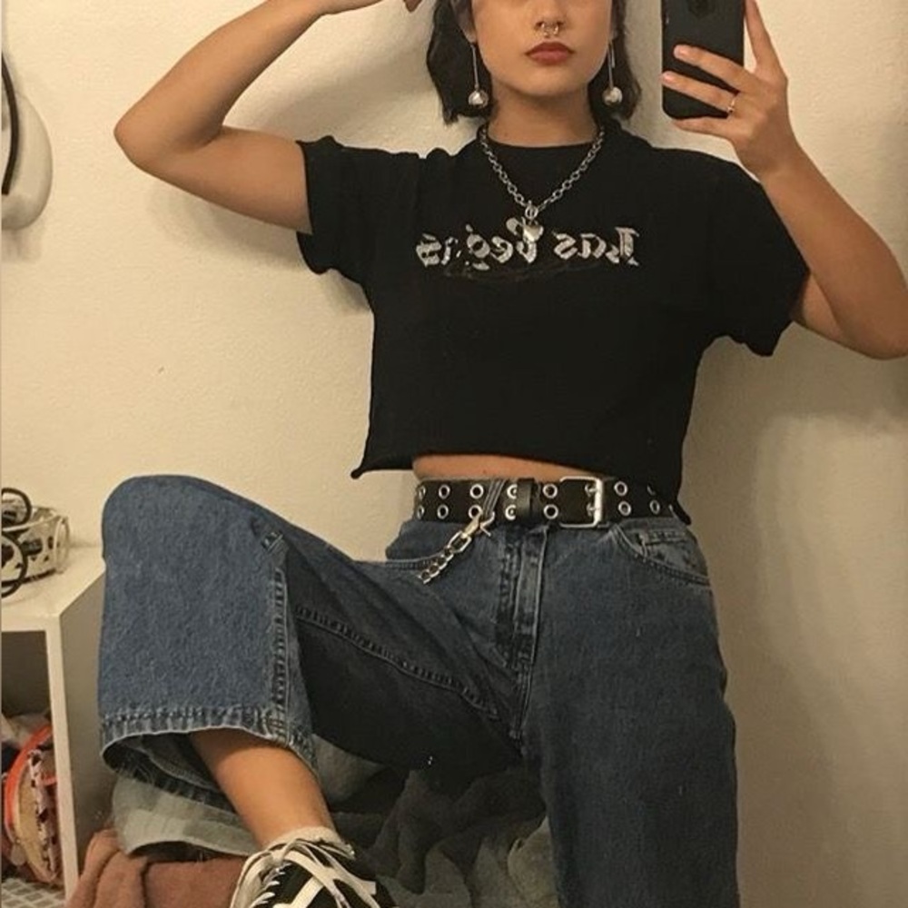 Black Grommet Belt